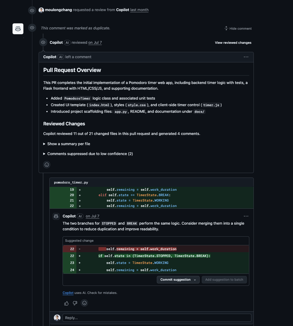 Copilot Code Reviewの概要